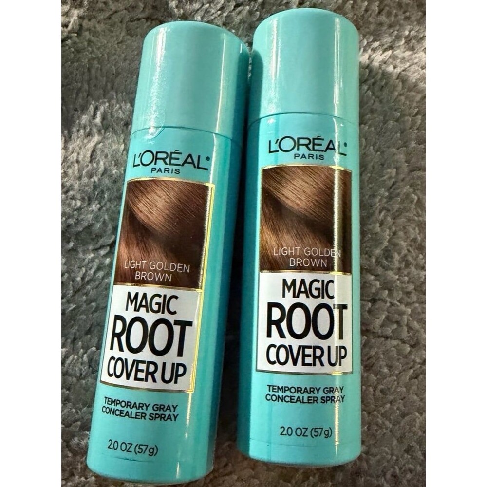 Set of 2 L'Oréal Paris Magic Root Cover Up spray in the shade Light Golden Brown